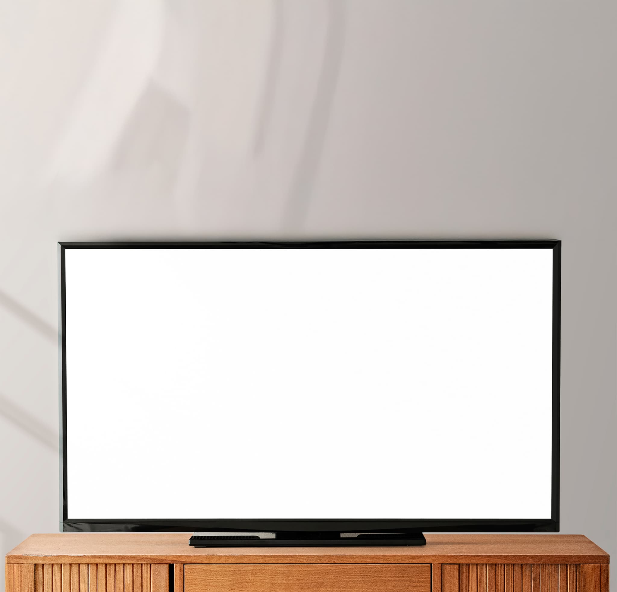 Imagem da televisão com fundo do vídeo